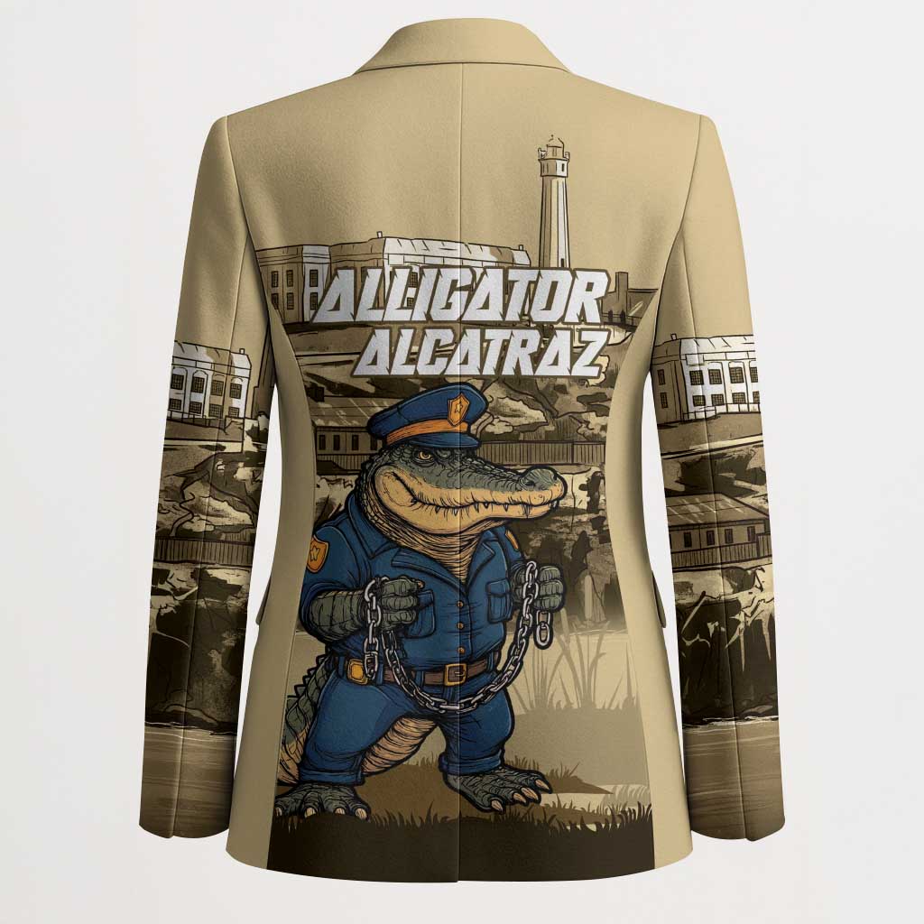 Alligator Alcatraz Blazer Police Gator Rock Penitentiary - Wonder Print Shop