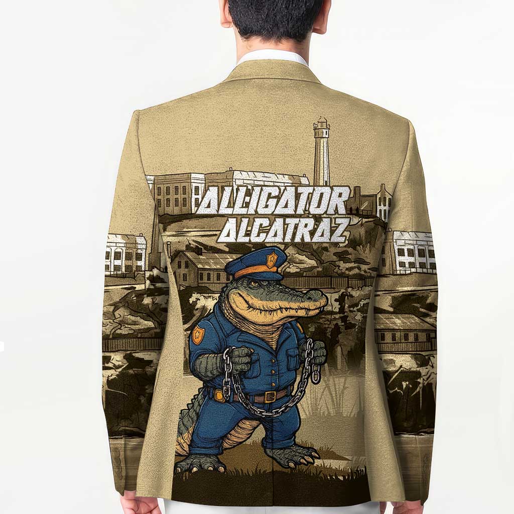 Alligator Alcatraz Blazer Police Gator Rock Penitentiary - Wonder Print Shop