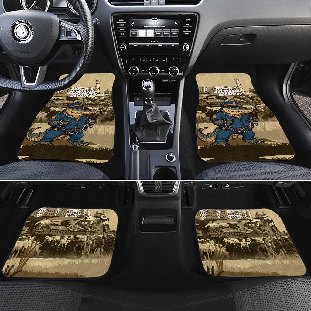 Alligator Alcatraz Car Mats Police Gator Rock Penitentiary - Wonder Print Shop