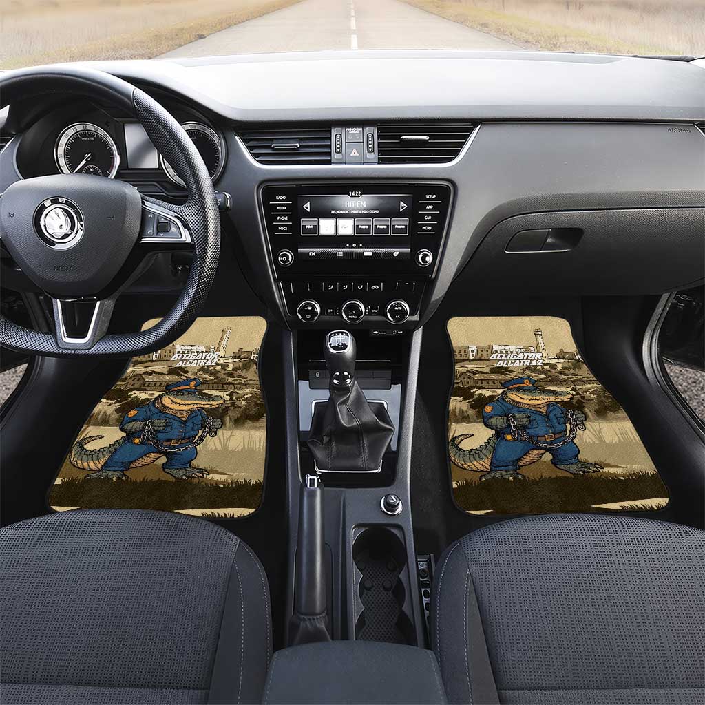 Alligator Alcatraz Car Mats Police Gator Rock Penitentiary - Wonder Print Shop