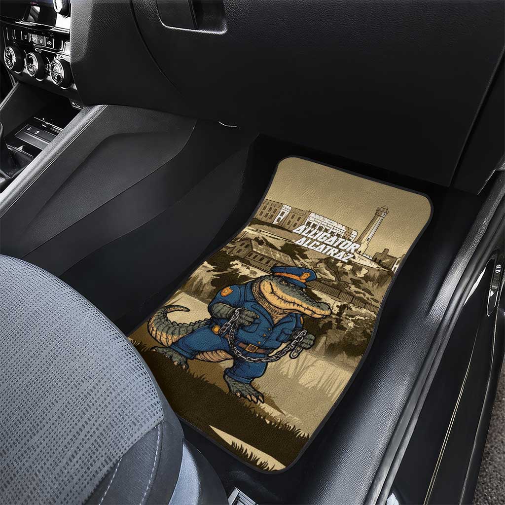 Alligator Alcatraz Car Mats Police Gator Rock Penitentiary - Wonder Print Shop