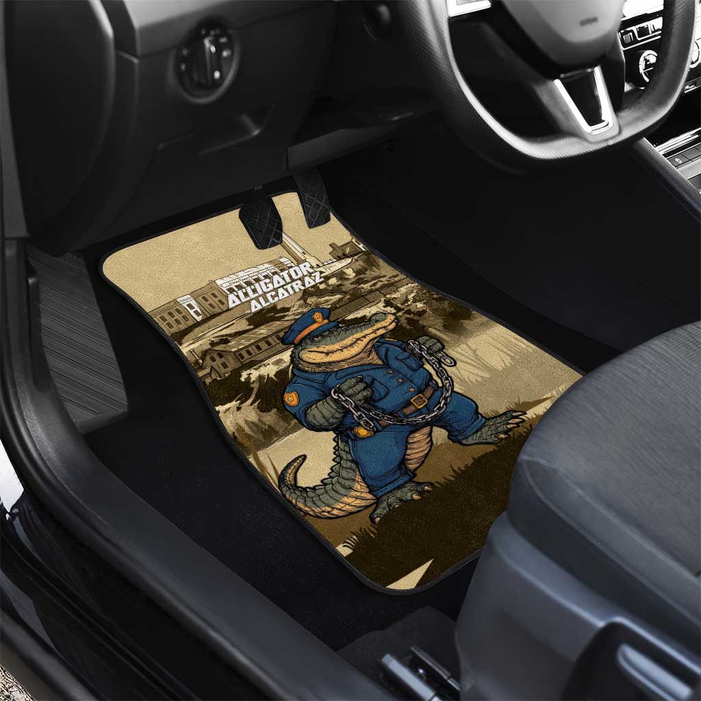 Alligator Alcatraz Car Mats Police Gator Rock Penitentiary - Wonder Print Shop