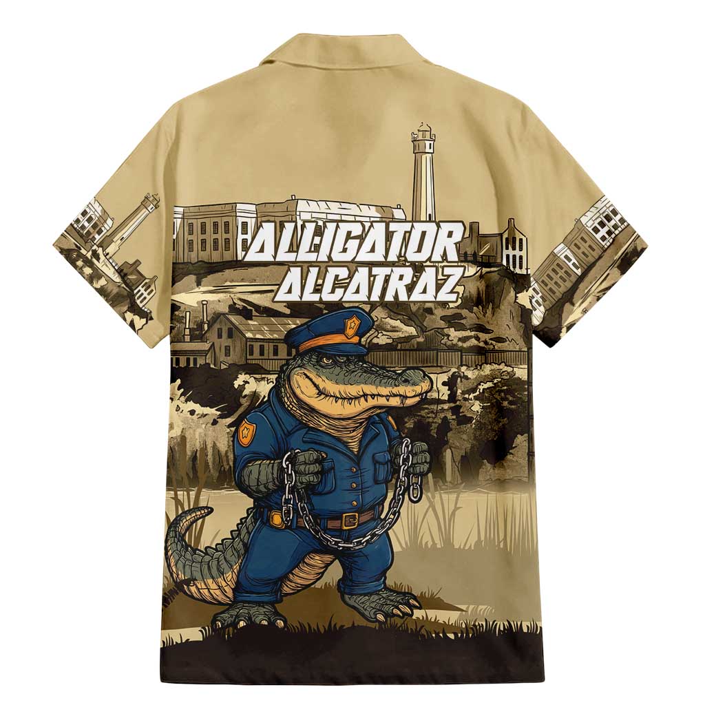 Alligator Alcatraz Family Matching Mermaid Dress and Hawaiian Shirt Police Gator Rock Penitentiary - Wonder Print Shop