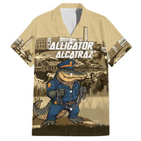 Alligator Alcatraz Family Matching Summer Maxi Dress and Hawaiian Shirt Police Gator Rock Penitentiary - Wonder Print Shop