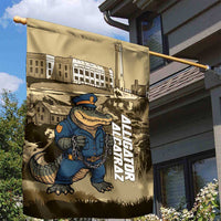 Alligator Alcatraz Garden Flag Police Gator Rock Penitentiary - Wonder Print Shop