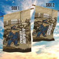 Alligator Alcatraz Garden Flag Police Gator Rock Penitentiary - Wonder Print Shop