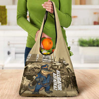 Alligator Alcatraz Grocery Bag Police Gator Rock Penitentiary - Wonder Print Shop