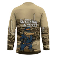 Alligator Alcatraz Hockey Jersey Police Gator Rock Penitentiary - Wonder Print Shop