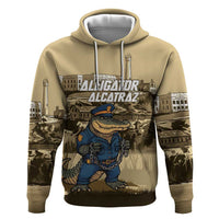 Alligator Alcatraz Hoodie Police Gator Rock Penitentiary - Wonder Print Shop