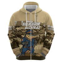 Alligator Alcatraz Hoodie Police Gator Rock Penitentiary - Wonder Print Shop