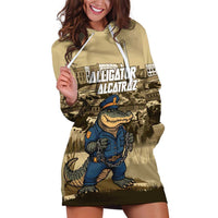 Alligator Alcatraz Hoodie Dress Police Gator Rock Penitentiary - Wonder Print Shop