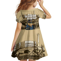 Alligator Alcatraz Kid Short Sleeve Dress Police Gator Rock Penitentiary - Wonder Print Shop