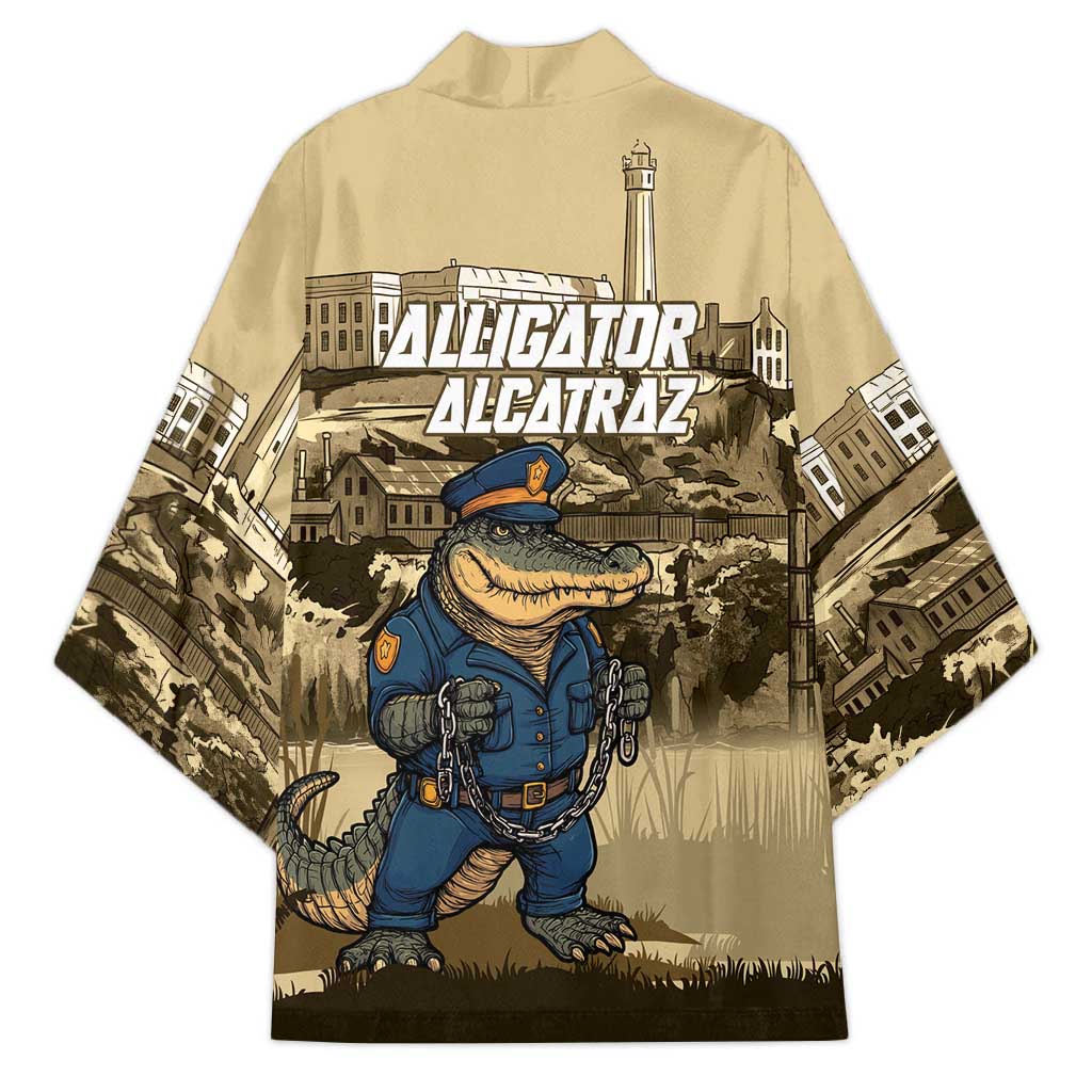 Alligator Alcatraz Kimono Police Gator Rock Penitentiary - Wonder Print Shop