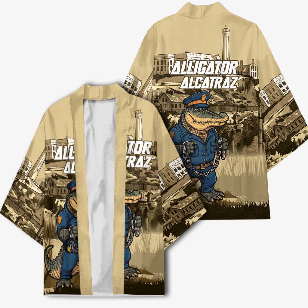 Alligator Alcatraz Kimono Police Gator Rock Penitentiary - Wonder Print Shop