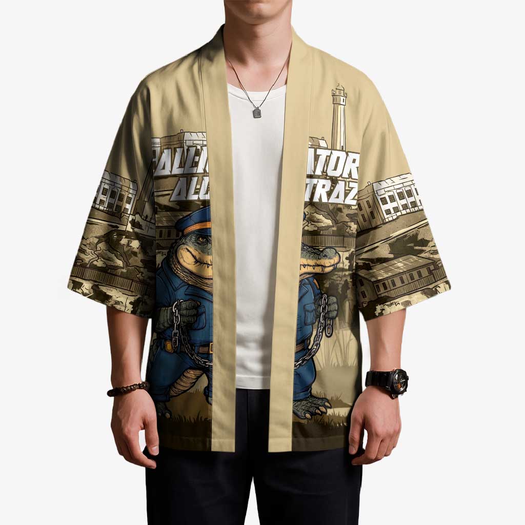 Alligator Alcatraz Kimono Police Gator Rock Penitentiary - Wonder Print Shop