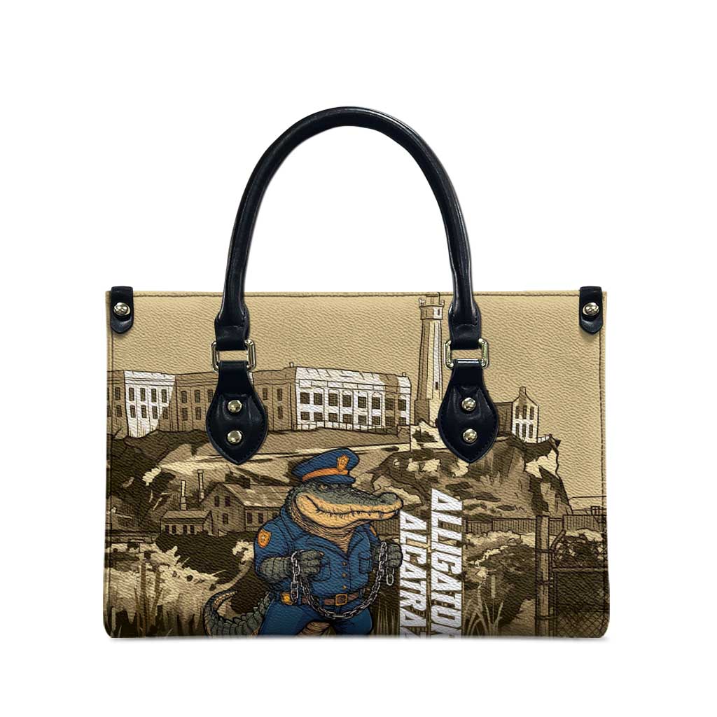 Alligator Alcatraz Leather Bag Police Gator Rock Penitentiary - Wonder Print Shop