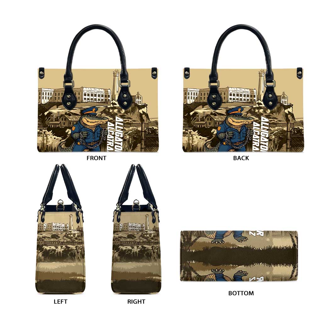 Alligator Alcatraz Leather Bag Police Gator Rock Penitentiary - Wonder Print Shop