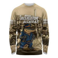 Alligator Alcatraz Long Sleeve Shirt Police Gator Rock Penitentiary - Wonder Print Shop