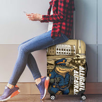 Alligator Alcatraz Luggage Cover Police Gator Rock Penitentiary - Wonder Print Shop
