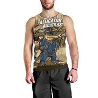 Alligator Alcatraz Men Tank Top Police Gator Rock Penitentiary - Wonder Print Shop