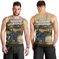 Alligator Alcatraz Men Tank Top Police Gator Rock Penitentiary - Wonder Print Shop