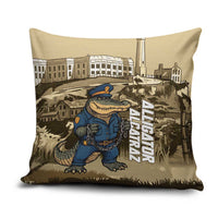 Alligator Alcatraz Pillow Cover Police Gator Rock Penitentiary - Wonder Print Shop