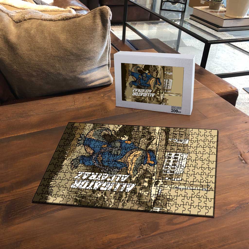 Alligator Alcatraz Puzzle Police Gator Rock Penitentiary - Wonder Print Shop