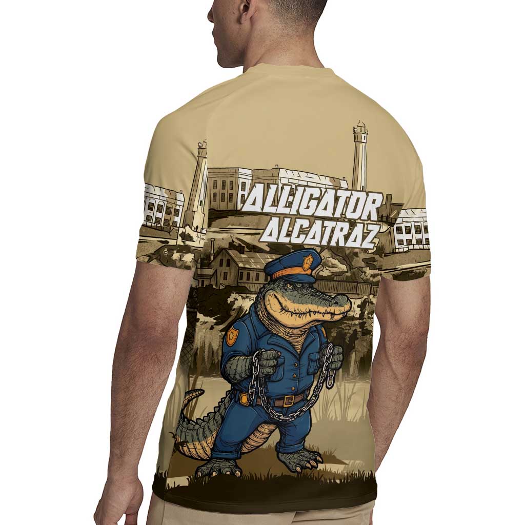 Alligator Alcatraz Rugby Jersey Police Gator Rock Penitentiary - Wonder Print Shop