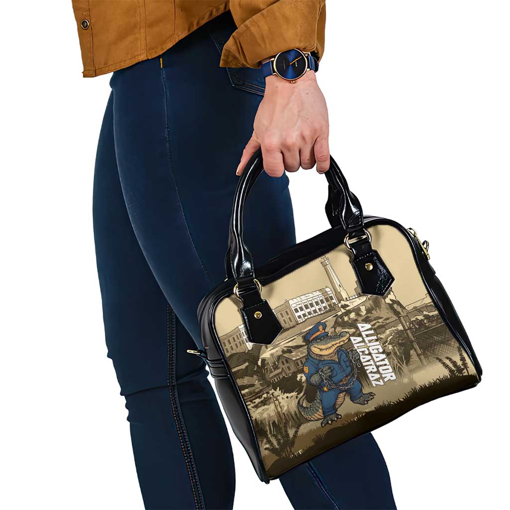 Alligator Alcatraz Shoulder Handbag Police Gator Rock Penitentiary - Wonder Print Shop