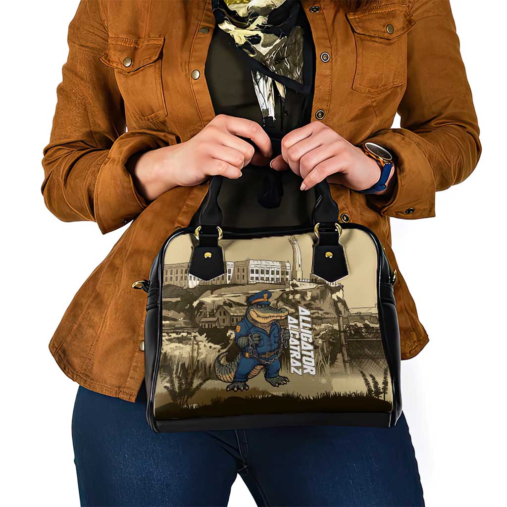 Alligator Alcatraz Shoulder Handbag Police Gator Rock Penitentiary - Wonder Print Shop