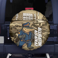 Alligator Alcatraz Spare Tire Cover Police Gator Rock Penitentiary - Wonder Print Shop