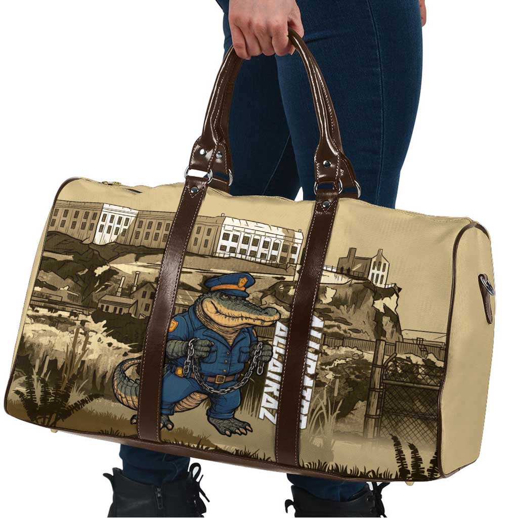 Alligator Alcatraz Travel Bag Police Gator Rock Penitentiary - Wonder Print Shop
