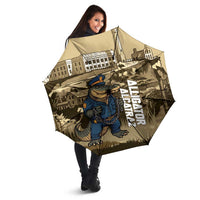 Alligator Alcatraz Umbrella Police Gator Rock Penitentiary - Wonder Print Shop