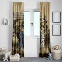 Alligator Alcatraz Window Curtain Police Gator Rock Penitentiary - Wonder Print Shop