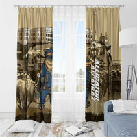 Alligator Alcatraz Window Curtain Police Gator Rock Penitentiary - Wonder Print Shop