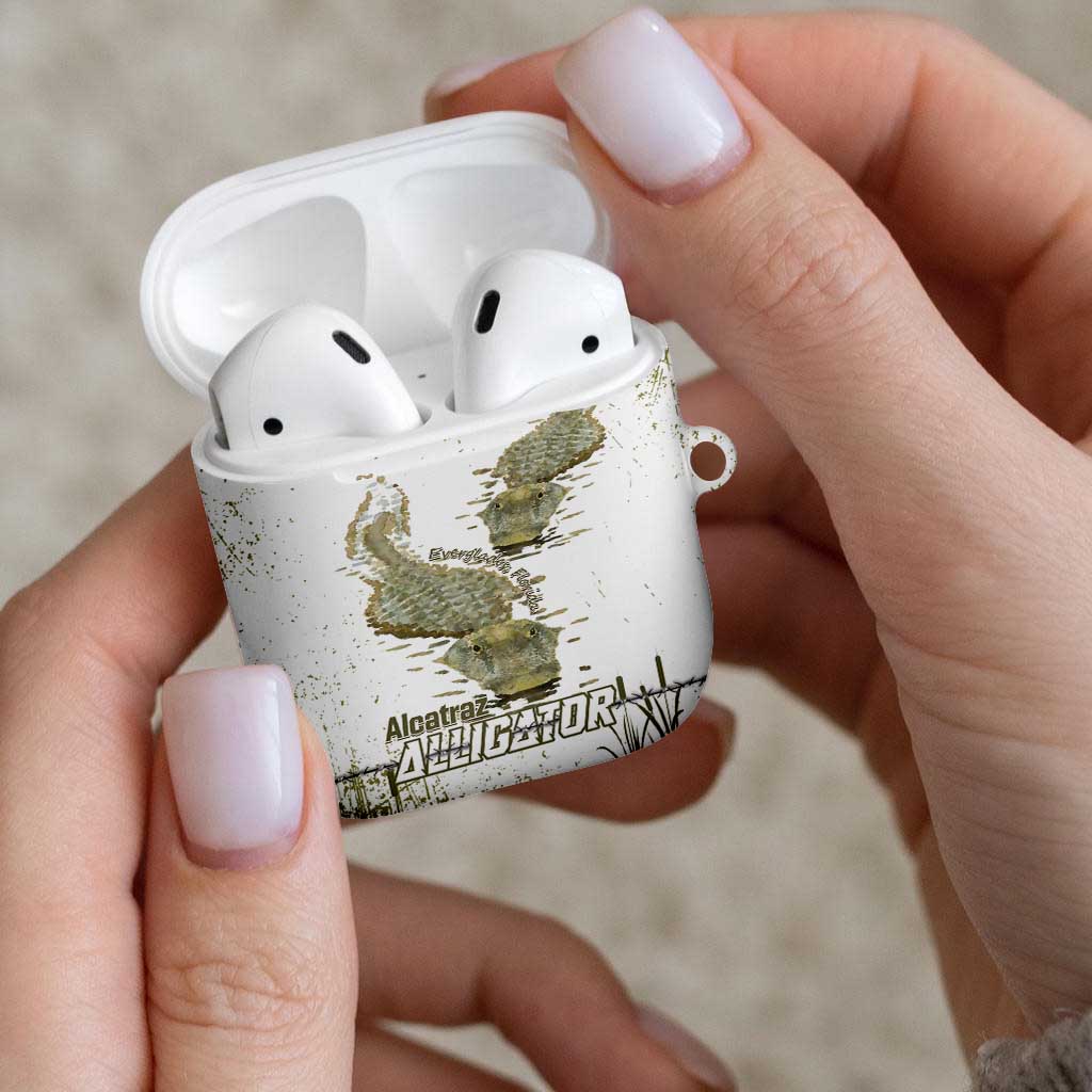 Everglades Florida Alligators AirPods Case Alcatraz Est 2025 - Wonder Print Shop