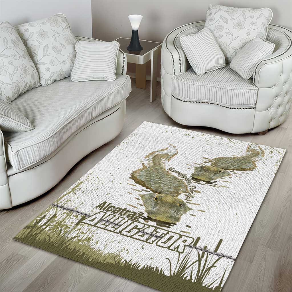Everglades Florida Alligators Area Rug Alcatraz Est 2025 - Wonder Print Shop