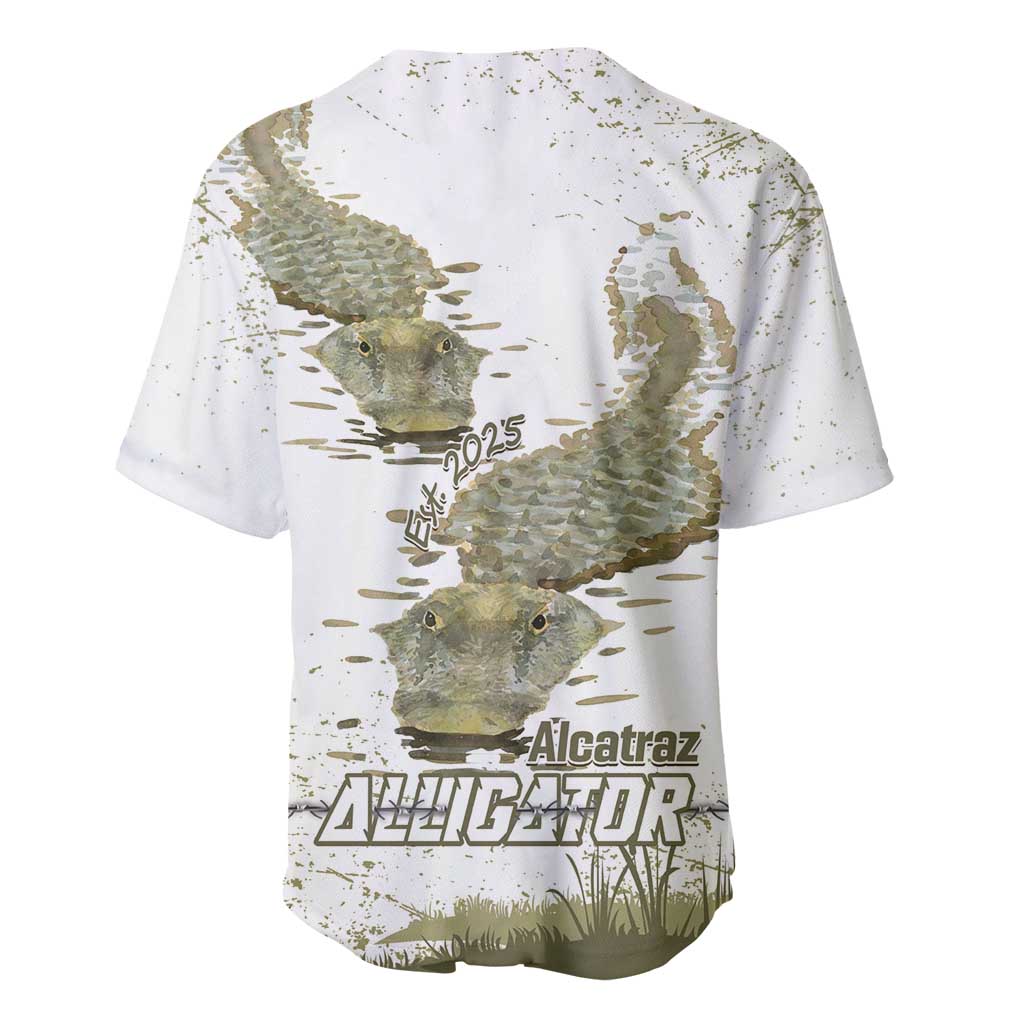 Everglades Florida Alligators Baseball Jersey Alcatraz Est 2025 - Wonder Print Shop