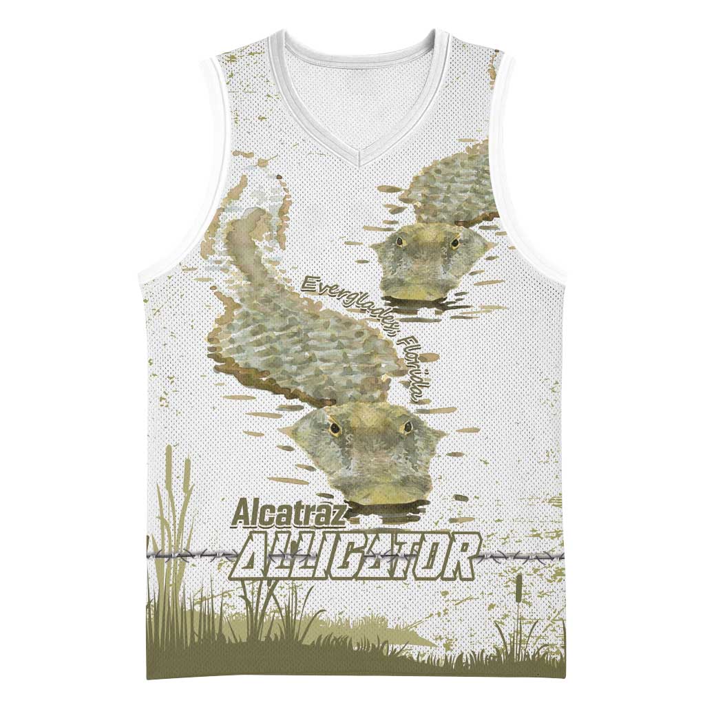 Everglades Florida Alligators Basketball Jersey Alcatraz Est 2025 - Wonder Print Shop