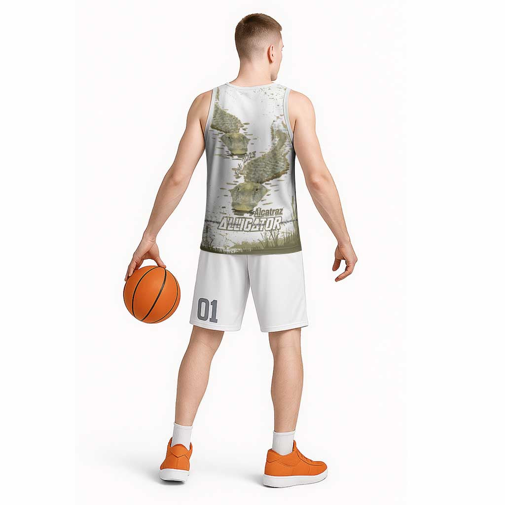 Everglades Florida Alligators Basketball Jersey Alcatraz Est 2025 - Wonder Print Shop
