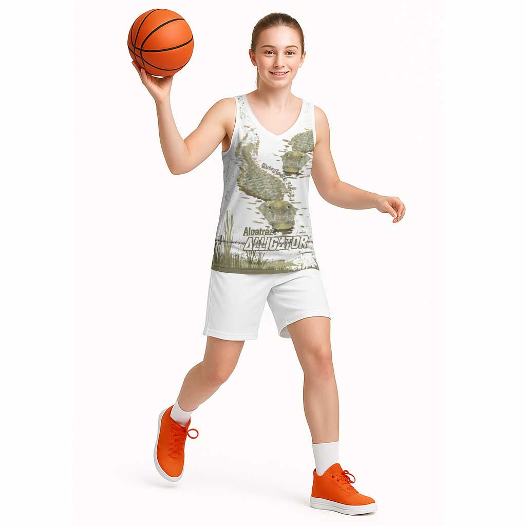 Everglades Florida Alligators Basketball Jersey Alcatraz Est 2025 - Wonder Print Shop