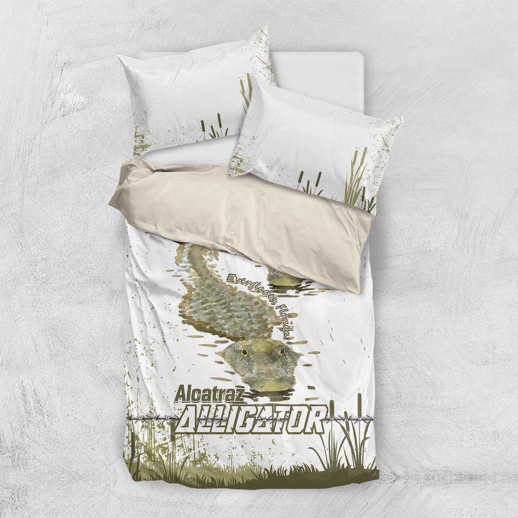 Everglades Florida Alligators Bedding Set Alcatraz Est 2025 - Wonder Print Shop
