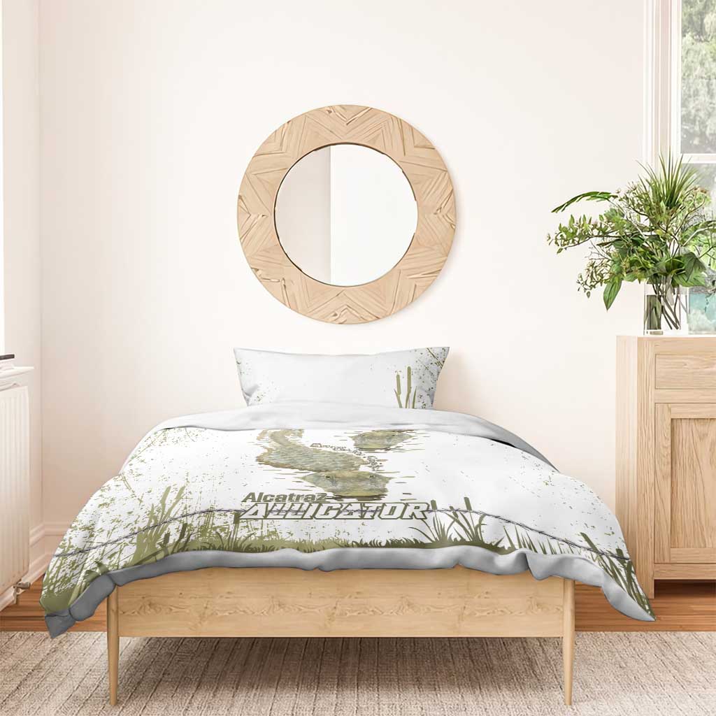 Everglades Florida Alligators Bedding Set Alcatraz Est 2025 - Wonder Print Shop