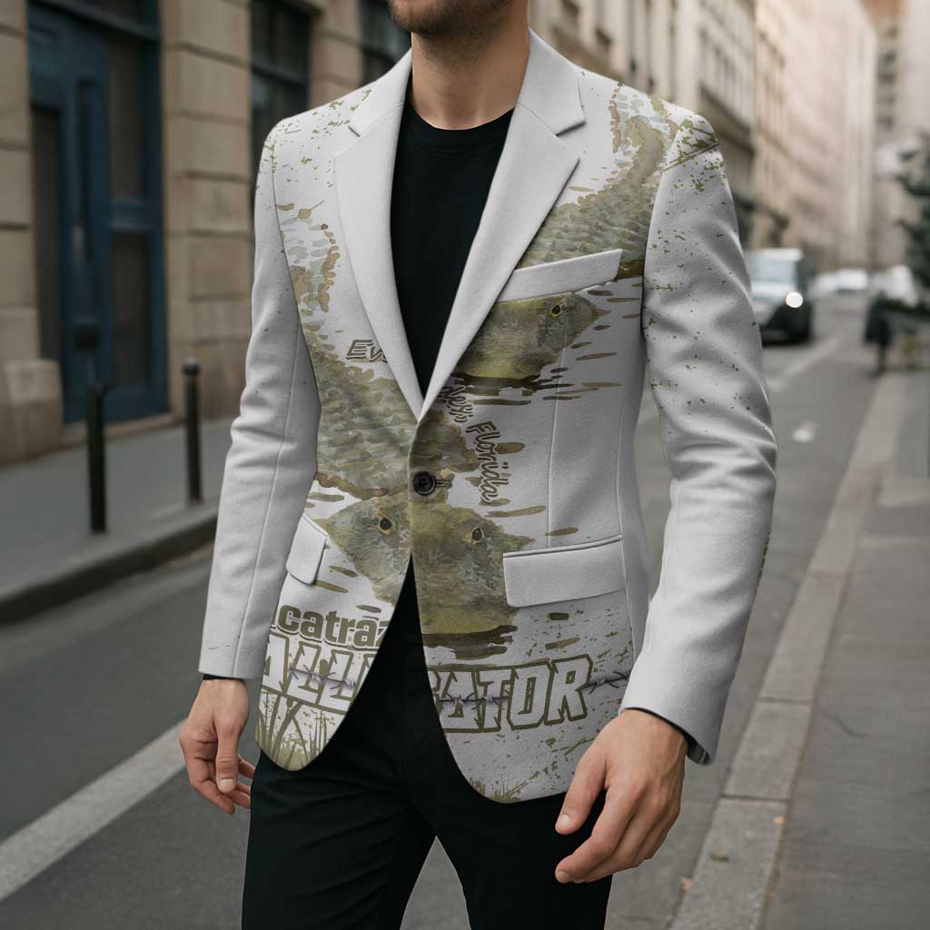 Everglades Florida Alligators Blazer Alcatraz Est 2025 - Wonder Print Shop