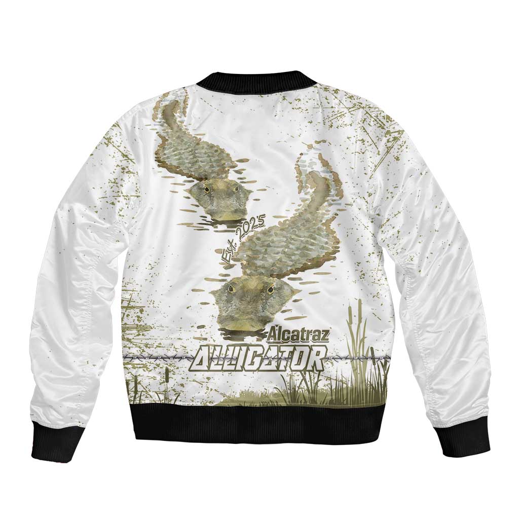 Everglades Florida Alligators Bomber Jacket Alcatraz Est 2025 - Wonder Print Shop