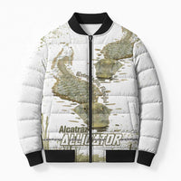 Everglades Florida Alligators Bomber Puffer Jacket Alcatraz Est 2025 - Wonder Print Shop