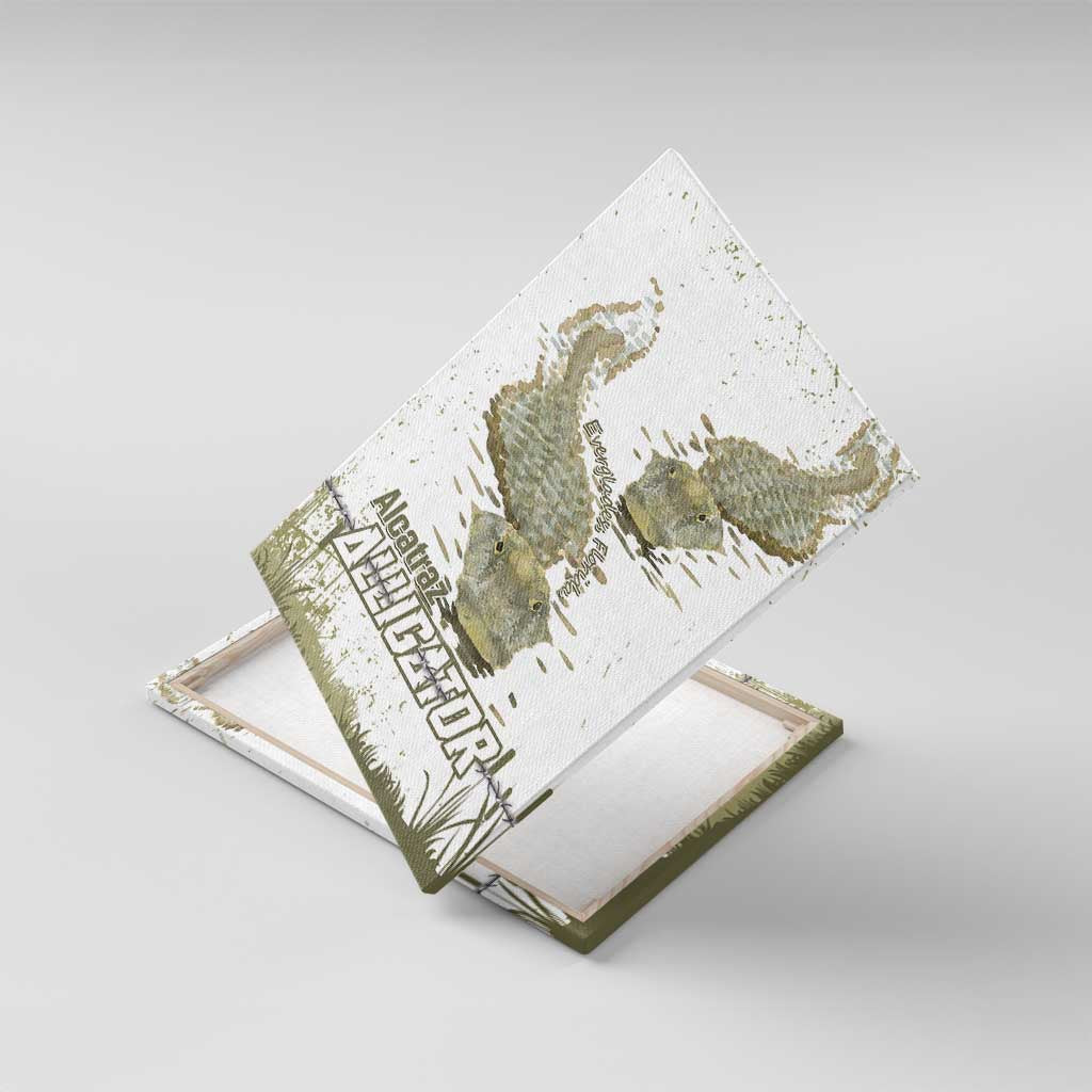 Everglades Florida Alligators Canvas Wall Art Alcatraz Est 2025 - Wonder Print Shop