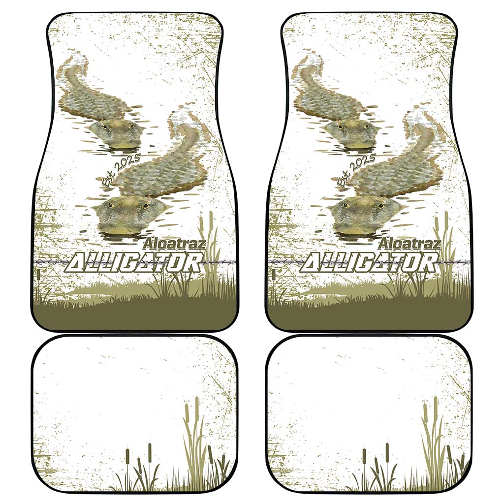 Everglades Florida Alligators Car Mats Alcatraz Est 2025 - Wonder Print Shop