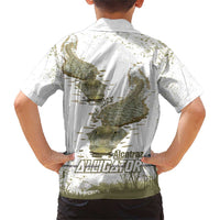 Everglades Florida Alligators Family Matching Short Sleeve Bodycon Dress and Hawaiian Shirt Alcatraz Est 2025 - Wonder Print Shop
