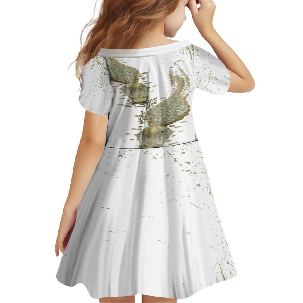 Everglades Florida Alligators Family Matching Short Sleeve Bodycon Dress and Hawaiian Shirt Alcatraz Est 2025 - Wonder Print Shop